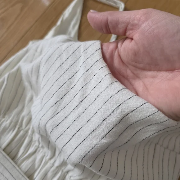 Lulus All the Right Places White Striped Sleeveless Tiered Maxi Dress - Picture 6 of 10